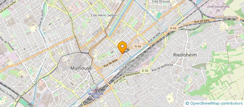 localisation de l'entreprise MONSIEUR HUGUES AICHELMANN  MULHOUSE