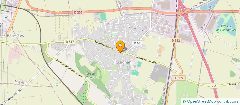 localisation de l'entreprise MONSIEUR HUGUES ALAIN ROIBET  PUSIGNAN
