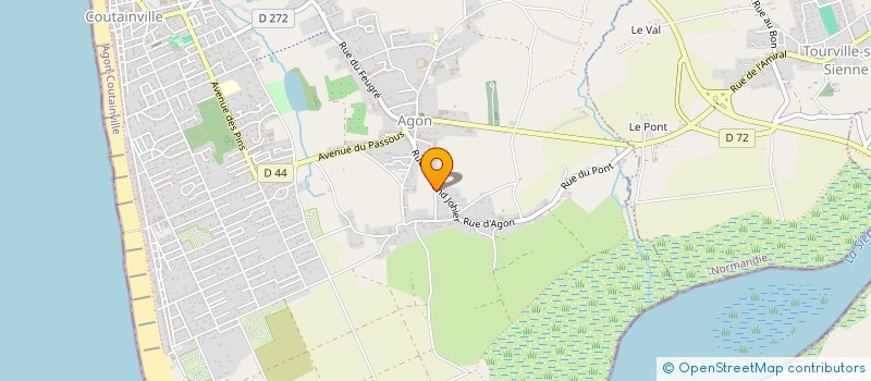 localisation de l'entreprise MONSIEUR HUGUES ALAIN SALTEL  AGON-COUTAINVILLE