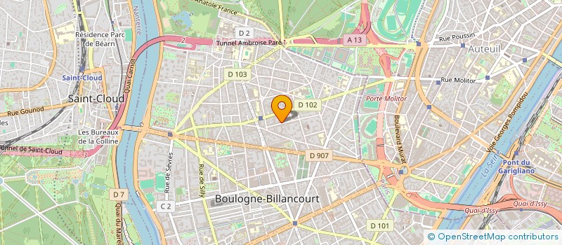 localisation de l'entreprise MONSIEUR HUGUES ANDRE à BOULOGNE-BILLANCOURT