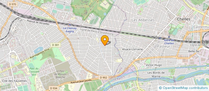 localisation de l'entreprise MONSIEUR HUGUES AUJAUD à GAGNY