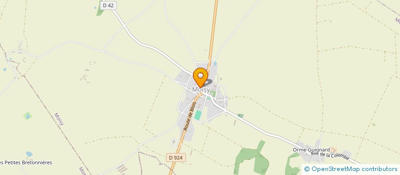 localisation de l'entreprise MONSIEUR HUGUES BADAIRE  MOISY