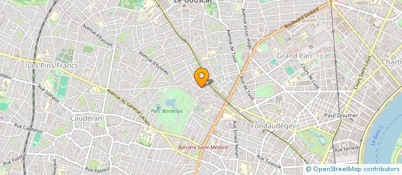 localisation de l'entreprise MONSIEUR HUGUES BARATOUX  LE BOUSCAT