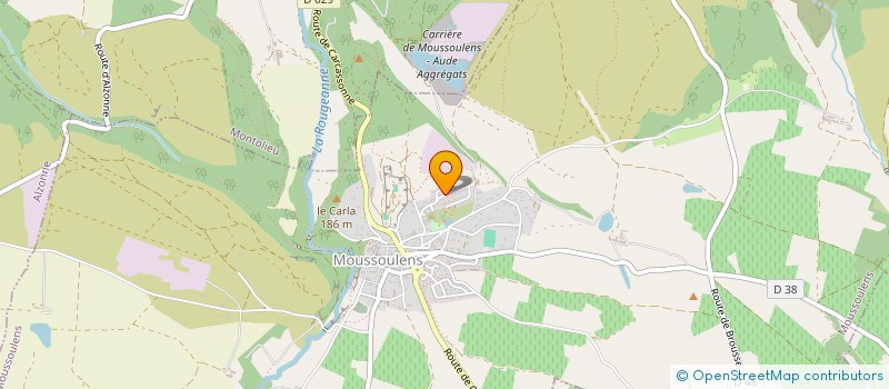 localisation de l'entreprise MONSIEUR HUGUES BARBERO  MOUSSOULENS