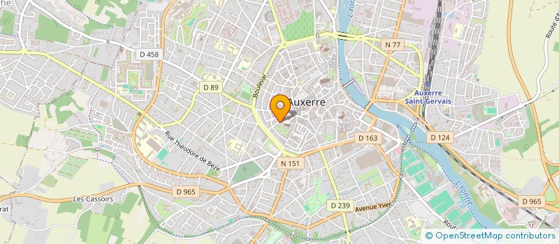 localisation de l'entreprise MONSIEUR HUGUES BARTHELEMY à AUXERRE