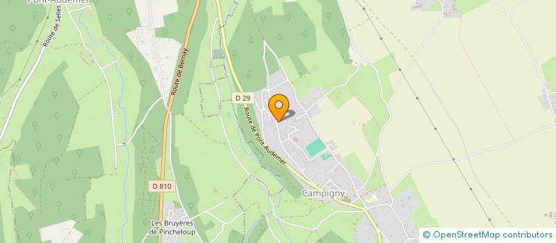 localisation de l'entreprise MONSIEUR HUGUES BAUDOIN  CAMPIGNY