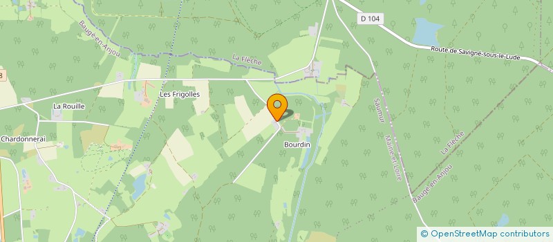 localisation de l'entreprise MONSIEUR HUGUES BEAUFILS  BAUGE-EN-ANJOU