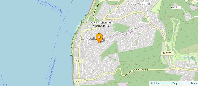 localisation de l'entreprise MONSIEUR HUGUES BEAUJOUAN à LA TESTE-DE-BUCH