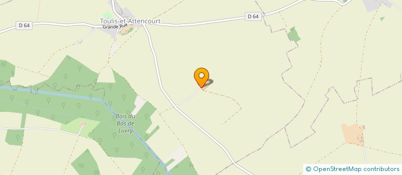 localisation de l'entreprise MONSIEUR HUGUES BECRET  TOULIS-ET-ATTENCOURT