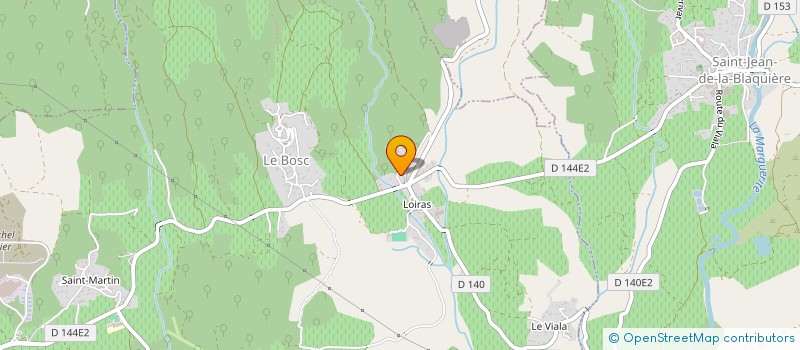 localisation de l'entreprise MONSIEUR HUGUES BELLET  LE BOSC