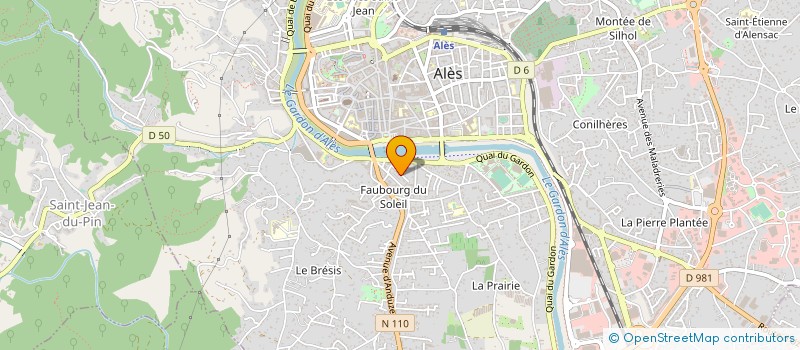 localisation de l'entreprise MONSIEUR HUGUES BERGER à ALES