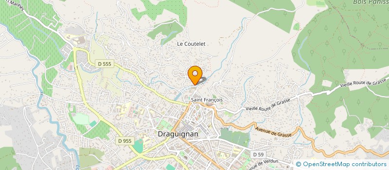 localisation de l'entreprise MONSIEUR HUGUES BILLARD à DRAGUIGNAN