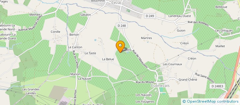 localisation de l'entreprise MONSIEUR HUGUES BLAUDIER  LARUSCADE