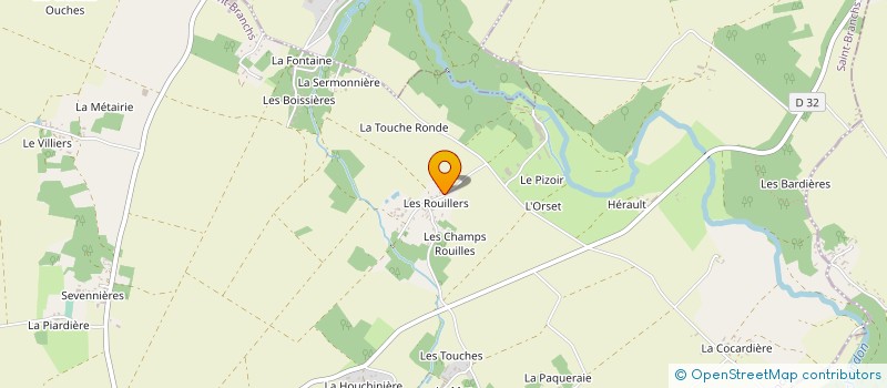 localisation de l'entreprise MONSIEUR HUGUES BODIER  SAINT-BRANCHS