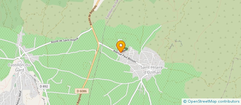 localisation de l'entreprise MONSIEUR HUGUES BONJEAN  SAINT-HILAIRE-D'OZILHAN