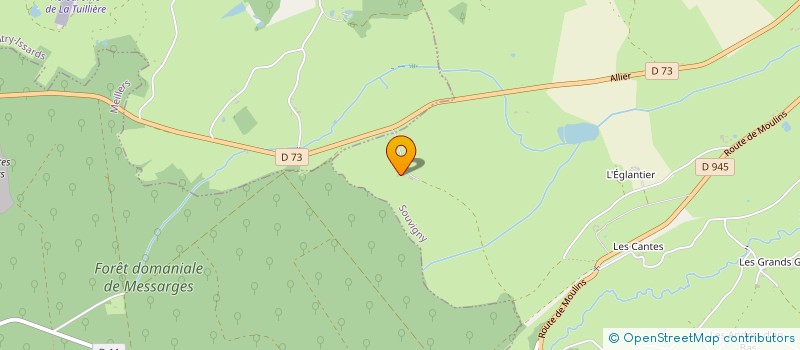 localisation de l'entreprise MONSIEUR HUGUES BONNEAU  SOUVIGNY