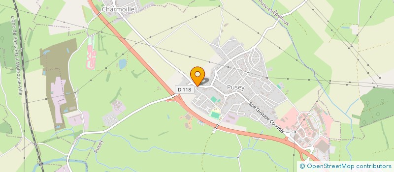localisation de l'entreprise MONSIEUR HUGUES BOUDOT  PUSEY