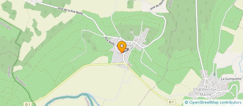 localisation de l'entreprise MONSIEUR HUGUES BOURGEOIS  VANDIERES