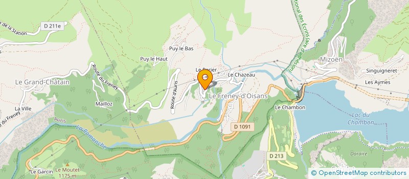 localisation de l'entreprise MONSIEUR HUGUES BRASS  LE FRENEY D'OISANS