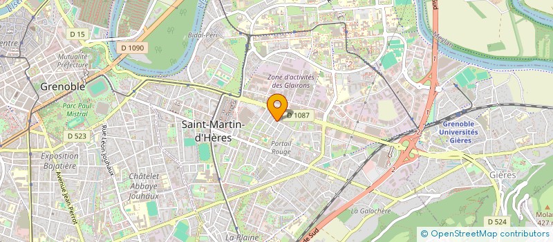 localisation de l'entreprise MONSIEUR HUGUES BROISSAND  SAINT-MARTIN-D'HERES