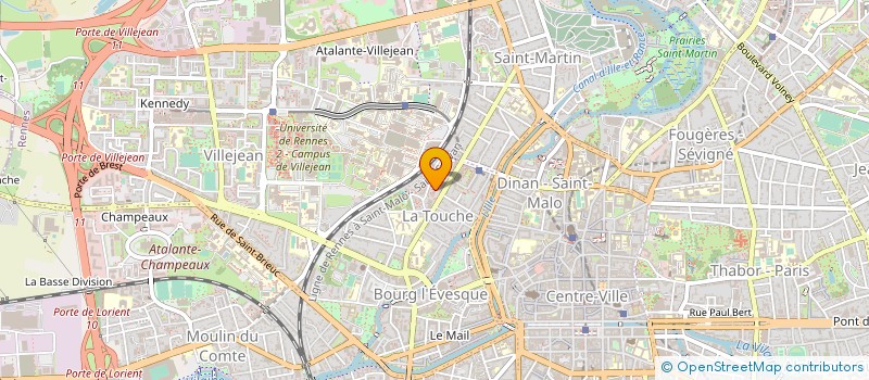 localisation de l'entreprise MONSIEUR HUGUES BROUILLARD  RENNES