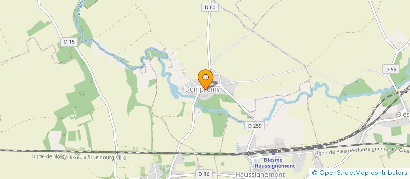 localisation de l'entreprise MONSIEUR HUGUES BURKEL  DOMPREMY