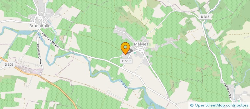 localisation de l'entreprise MONSIEUR HUGUES CABIROL à MALVIES