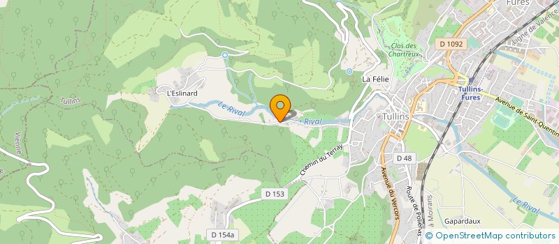 localisation de l'entreprise MONSIEUR HUGUES CAPON à TULLINS