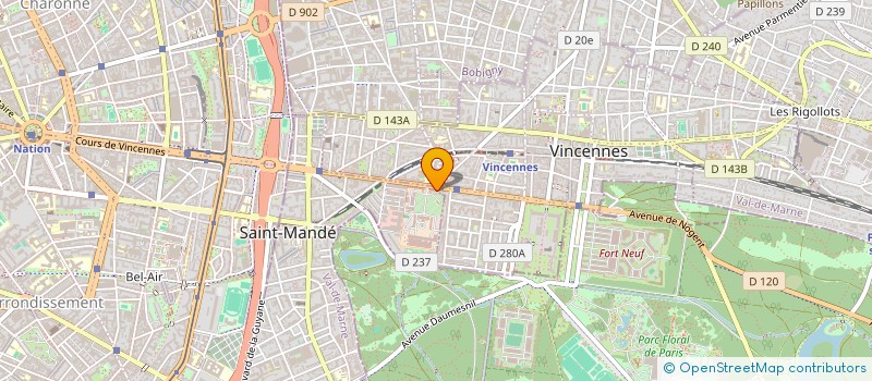 localisation de l'entreprise MONSIEUR HUGUES CARBONNEAUX  SAINT-MANDE