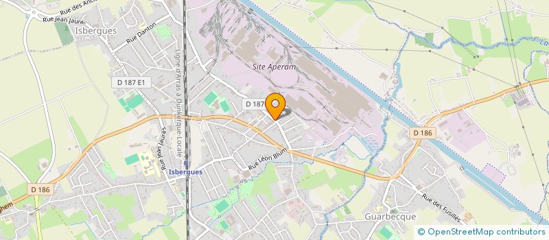 localisation de l'entreprise MONSIEUR HUGUES CARRE à ISBERGUES