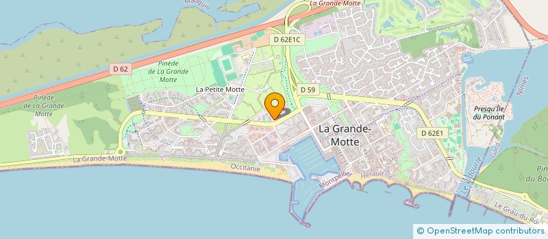 localisation de l'entreprise MONSIEUR HUGUES CENZON à LA GRANDE MOTTE