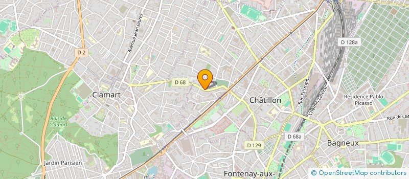 localisation de l'entreprise MONSIEUR HUGUES CHAMPAGNAC  CHATILLON