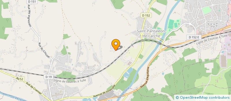 localisation de l'entreprise MONSIEUR HUGUES CHARLAT  SAINT-PANTALEON-DE-LARCHE