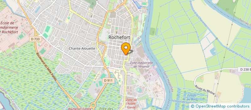 localisation de l'entreprise MONSIEUR HUGUES CHARPENTIER  ROCHEFORT