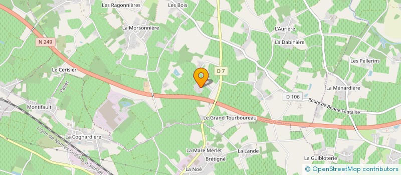 localisation de l'entreprise MONSIEUR HUGUES CHARPENTIER à LA CHAPELLE-HEULIN