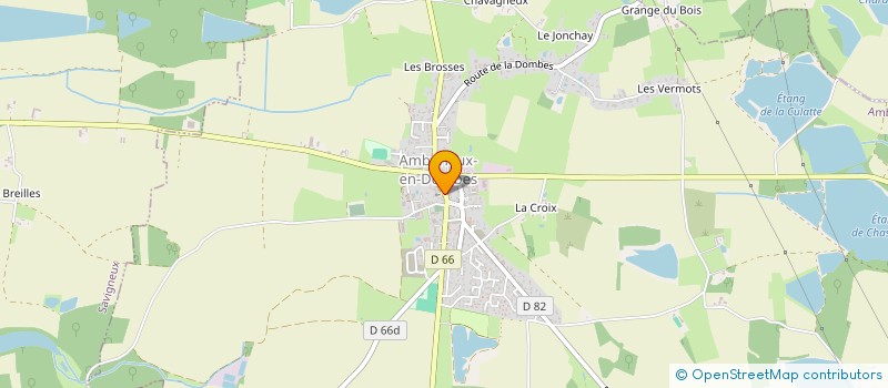 localisation de l'entreprise MONSIEUR HUGUES CHASSE  AMBERIEUX-EN-DOMBES