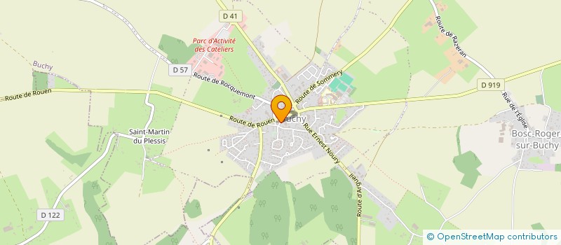 localisation de l'entreprise MONSIEUR HUGUES CHAUVET  BOISSAY