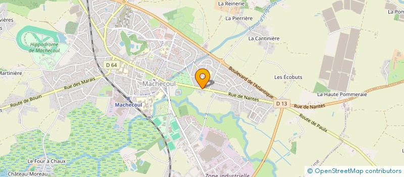 localisation de l'entreprise MONSIEUR HUGUES CHEGUILLAUME  MACHECOUL-SAINT-MEME