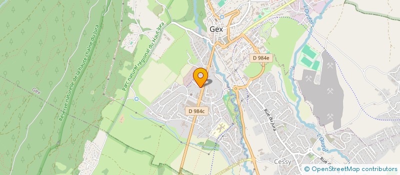 localisation de l'entreprise MONSIEUR HUGUES CLAUDE  GEX
