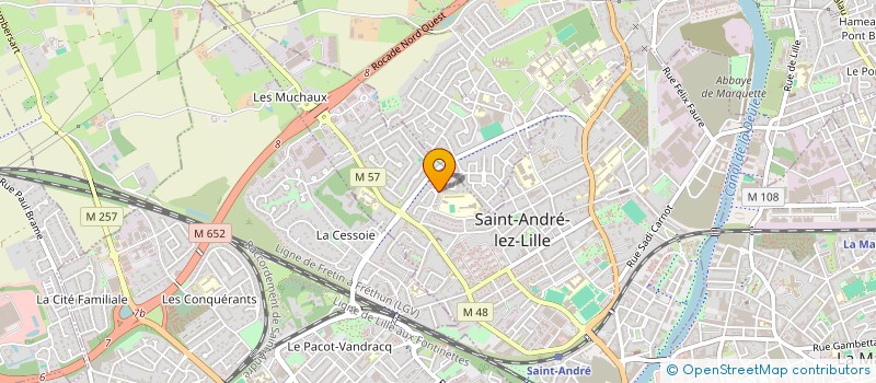 localisation de l'entreprise MONSIEUR HUGUES COUROUBLE  SAINT-ANDRE-LEZ-LILLE