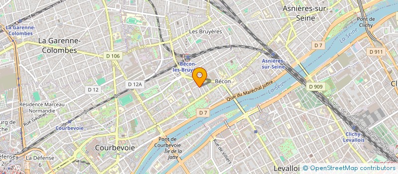 localisation de l'entreprise MONSIEUR HUGUES COURSEL à COURBEVOIE