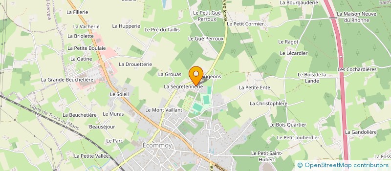 localisation de l'entreprise MONSIEUR HUGUES COUSIN  ECOMMOY