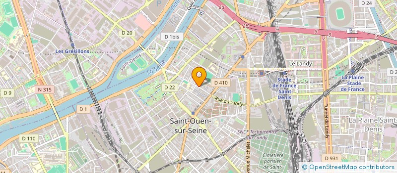 localisation de l'entreprise MONSIEUR HUGUES DAGO  SAINT-OUEN-SUR-SEINE