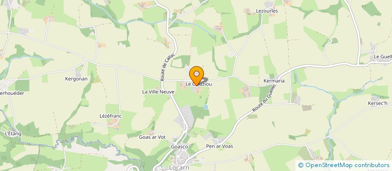 localisation de l'entreprise MONSIEUR HUGUES DALLONGEVILLE à LOCARN