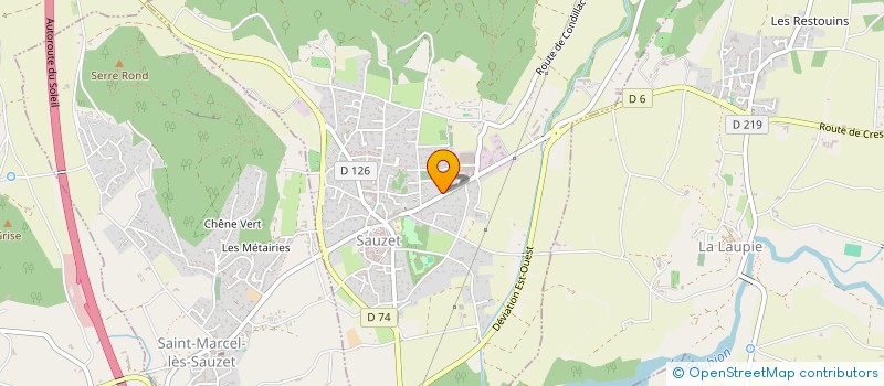 localisation de l'entreprise MONSIEUR HUGUES DANJOU  SAUZET