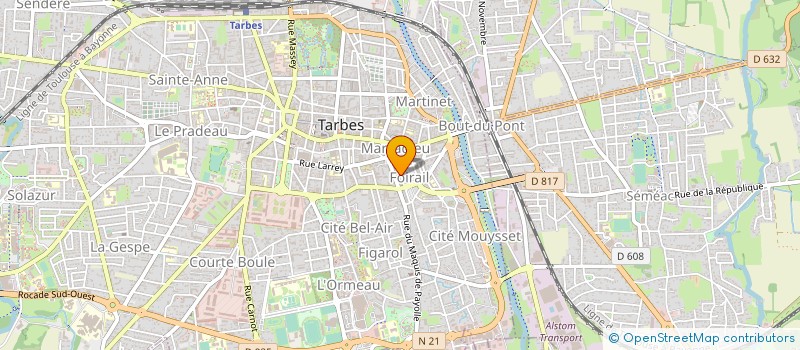 localisation de l'entreprise MONSIEUR HUGUES DAULY  TARBES