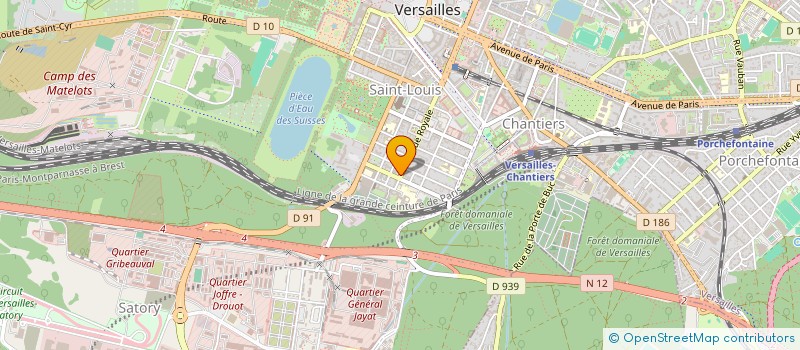 localisation de l'entreprise MONSIEUR HUGUES DE BAZELAIRE DE RUPPIERE à VERSAILLES