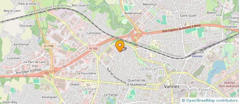 localisation de l'entreprise MONSIEUR HUGUES DE LANTIVY à VANNES