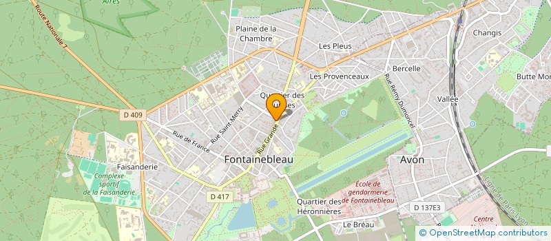 localisation de l'entreprise MONSIEUR HUGUES DE LASSENCE à FONTAINEBLEAU