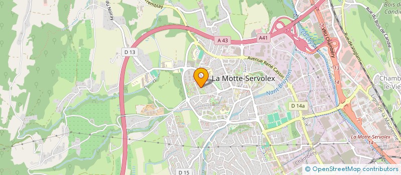 localisation de l'entreprise MONSIEUR HUGUES DE TINGUY  LA MOTTE-SERVOLEX